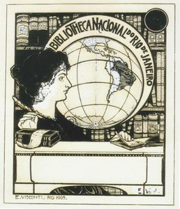 Ex-libris della Biblioteca Nazionale del Brasile